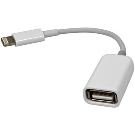 Кабель для пристроїв Apple Кабель GC 1925 USB AF TO Apple Lighting OTG Білий