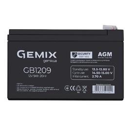 Аккумуляторные батареи Аккумуляторная батарея Gemix GB1209 Чорний