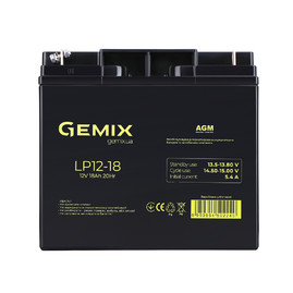 Аккумуляторные батареи Аккумуляторная батарея Gemix LP12-18 Чорний