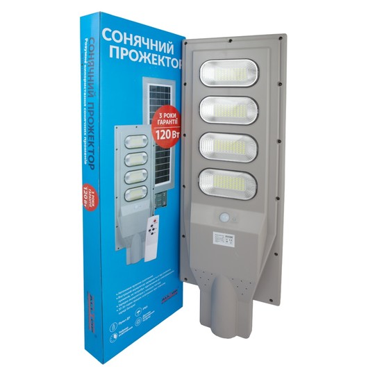 Солнечные прожекторы Alltop серия 0845 60, 90, 120 Вт  Чорний 2