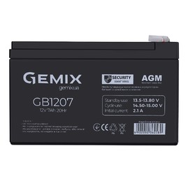 Аккумуляторные батареи Аккумуляторная батарея Gemix GB1207 Чорний