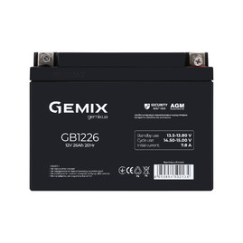 Аккумуляторные батареи Аккумуляторная батарея Gemix GB1226 Чорний